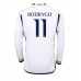 Real Madrid Rodrygo Goes #11 Voetbalkleding Thuisshirt 2023-24 Lange Mouwen